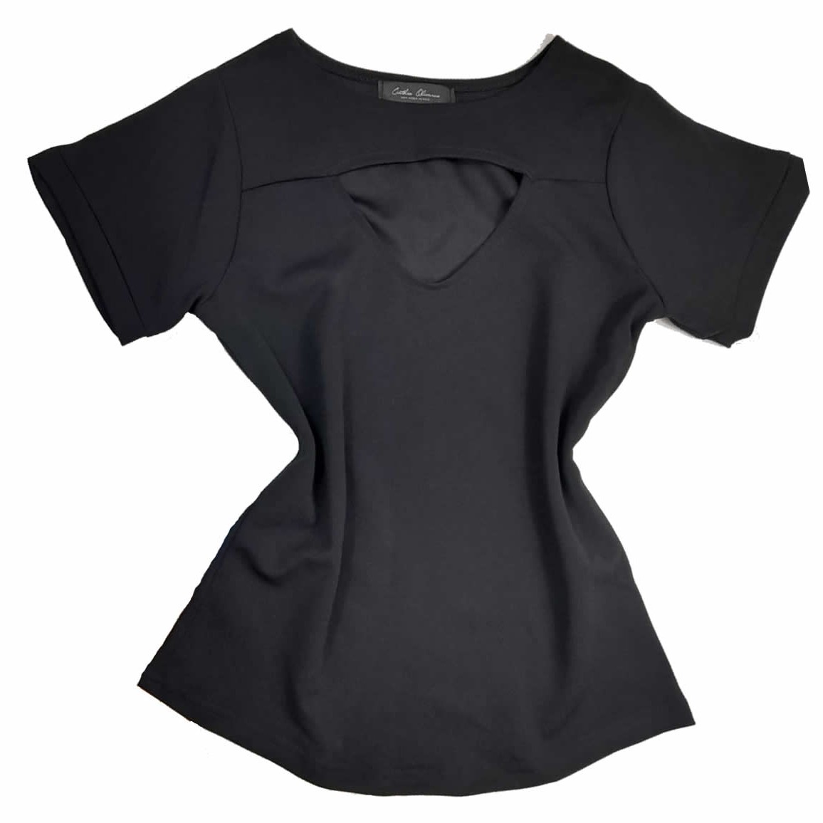 Round Neck Blouse with Discreet Neckline